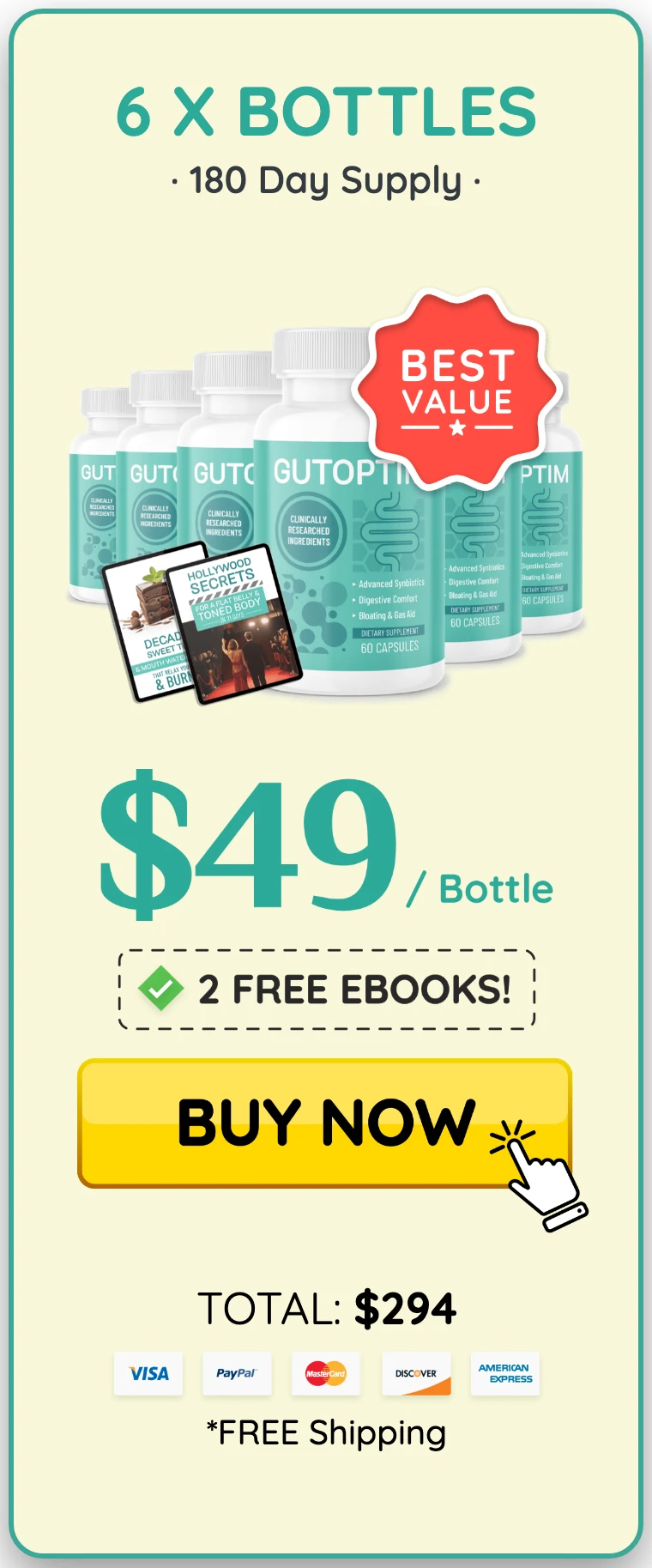 GutOptim 6 bottles